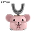 thumbnail image 2 of Kids Ultrasonic Toothbrush U-Shaped Head Cartoon Design Mini Smart 360 Degrees Silicon Electric Toothbrush for Child, 2 of 10