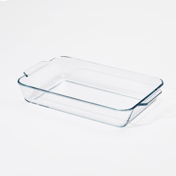 Mainstays 4.8-Quart Glass Baking Dish, Rectangle, 13.8" x 9.4", Clear