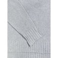 thumbnail image 4 of Plus Size Casual Sweater Women's Solid Long Sleeve Cold One Shoulder Split Pullover, 4 of 8