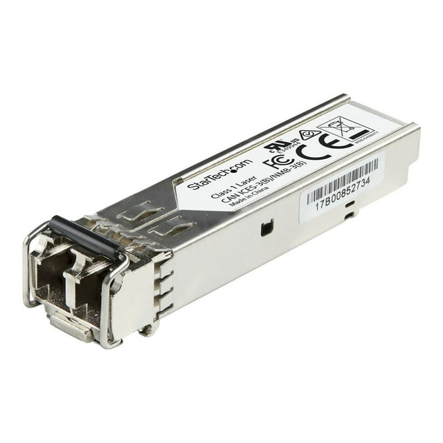 StarTech.com Juniper RX-10KM-SFP Compatible SFP Module, 1000BASE-LX, 1GbE Single/Multi Mode MMF Fiber Optic Transceiver, 1GE Gigabit Ethernet SFP, LC Connector 10km, 1310nm, DDM, Mini GBIC RX10KMSFPST) - Garantie à Vie (SFP) - SFP (mini-GBIC) Module Transceiver (Équivalent à: Juniper Rx-10km