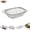 White, variant on Over the Sink Colander, Over the Sink Oval Colander for Kitchen, Stainless Steel Fine Mesh 6 Quart Strainer Basket with Expandable Rubber Grip Handles