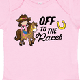 thumbnail image 4 of Inktastic Off to the Races with Cowgirl on Horse Girls Baby Bodysuit, 4 of 5