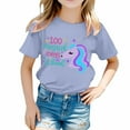 thumbnail image 1 of TZEWGL Chemise Mignonne pour Fille Garçon Imprimé Col Rond Manches Courtes Ample pour Bébés Taille 3-4T, 1 of 4