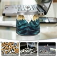 thumbnail image 6 of Yayeee Ashtray with Lid for Cigarette Smokeless Stainless Steel Home Ash Holder, Blue Mountains, 6 of 7