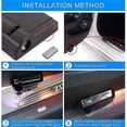 thumbnail image 4 of Proyector de logotipos de Batman para puerta de coche, diseño de 2 piezas, luz LED inalámbrica de bienvenida con efecto fantasma, compatible con todos los modelos s202412242491, 4 of 4