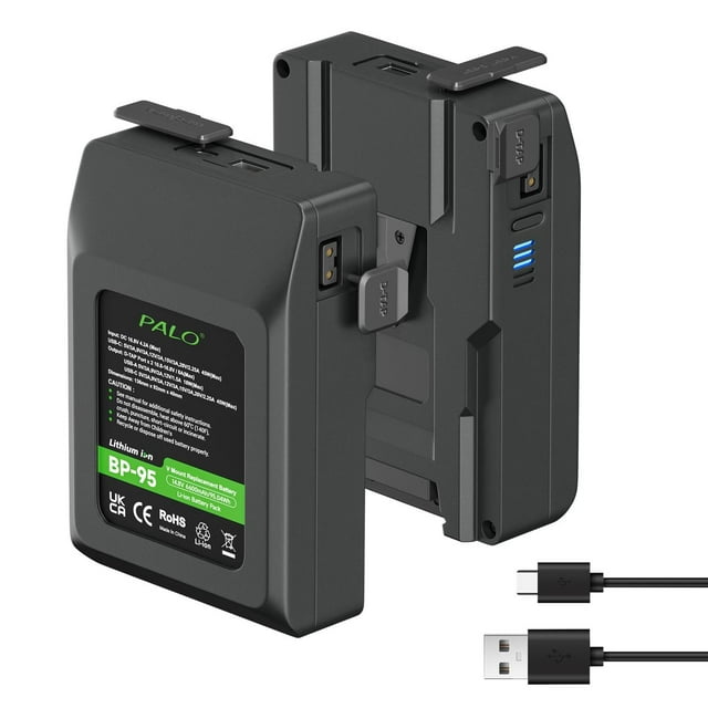 Baterías de Montaje en V Recargables Li-Ion Compatibles con Sony HDCAM XDCAM para Videocámara de Tra