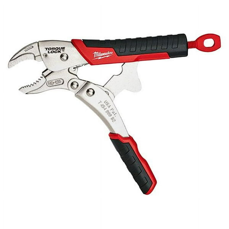 Milwaukee 2Pc 10 in. Curved Jaw & 6 in. Long Nose TORQUE LOCK™ Locking  Pliers Set