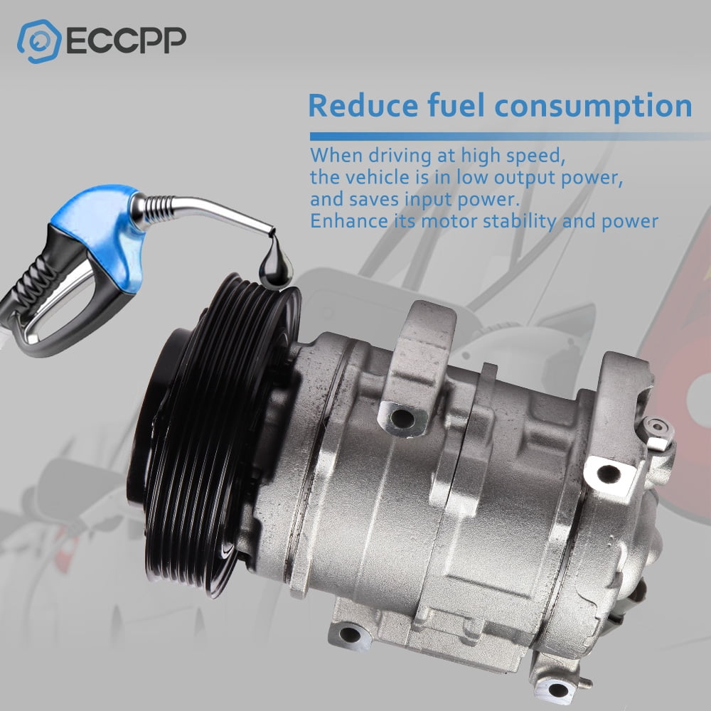 ECCPP AC Compressor Fit for 2009-2015 for H-onda Odyssey Pilot 2010-2013 for A-cura MDX ZDX 3.7L CO 10840C