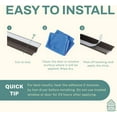thumbnail image 5 of 396 Inch Weather Stripping Window Door Seal Strip 33 Feet Self Stick Weatherstrip Gap Draft Blocker, Brown, 5 of 6