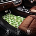 thumbnail image 4 of Cauagu Green Kiwi Pattern Car Floor Mat Set of 4,Car Carpet Mats Car Mats with Anti-Slip Backing & Driver Heel Pad Universal Fit for Cars/Trucks/SUV/Vans, 4 of 6
