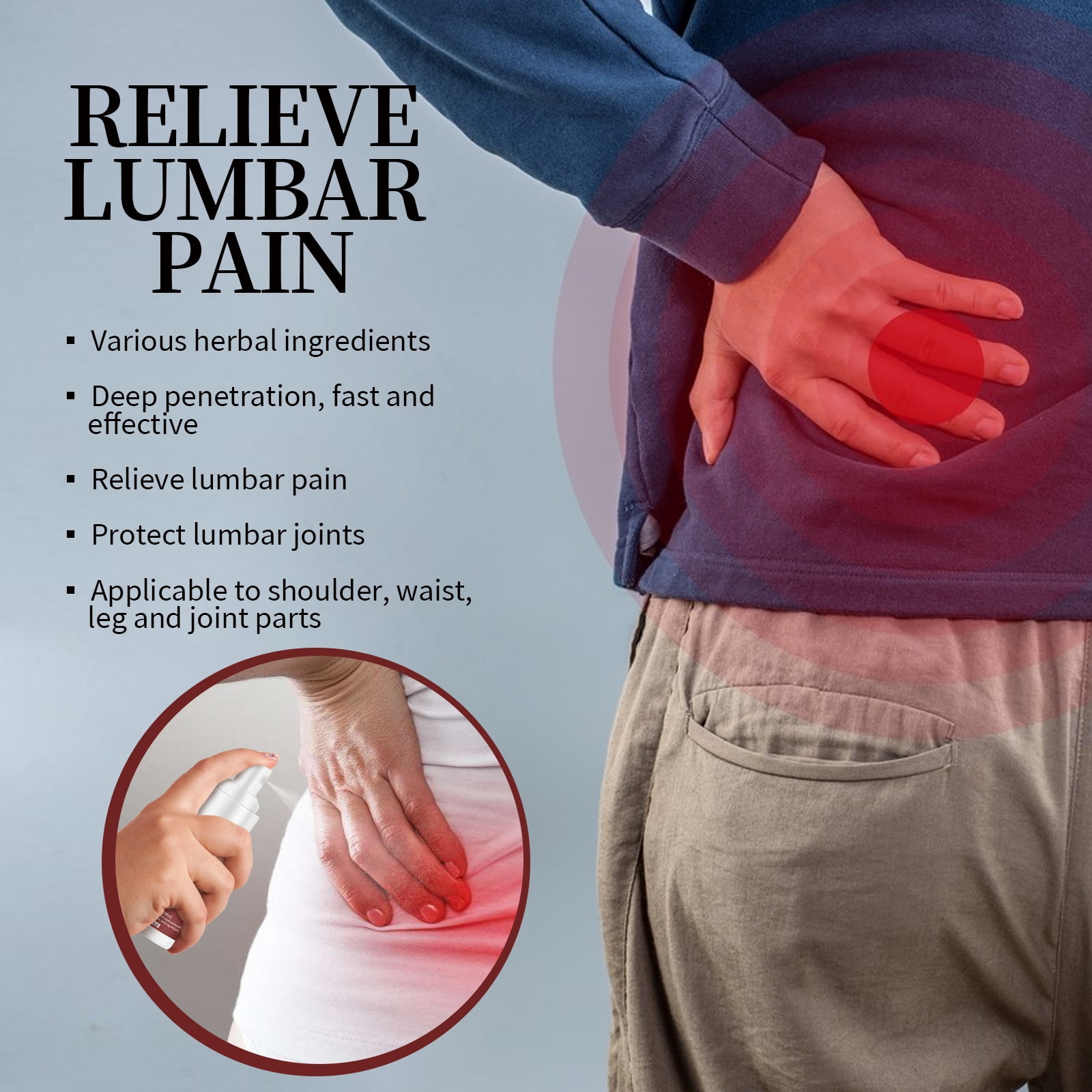 Alvantor Cold Gel Spray for Spine Pain Relief, Insect & Pest Repellent