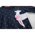 thumbnail image 5 of POPTEM Girls Christmas Sweatshirt Reindeer Long Sleeve Shirts Kids Christmas Clothes Size 6, 5 of 7