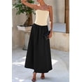 thumbnail image 4 of PRETTYGARDEN Women's Spring Strapless Maxi Dresses Patchwork Long Flowy Pockets Elegant Going Out Summer Tube Top Dress, 4 of 8