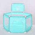 thumbnail image 1 of Baby Playpen Interactive Kids Play Playard Ocean Ball Safety Gate 6 Panel Fence (balls not Include), 1 of 1