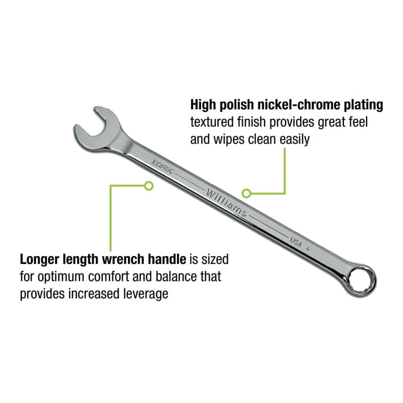 Williams WS-1171SCA 11-Piece Super Combo Wrench Set