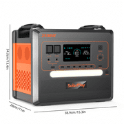 SolarPlay 2500W(Peack 4800W) Portable Power Station 2304Wh LiFePO4 Solar Generator Fast Charging for Home Backup Outdoor Camping