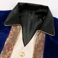 thumbnail image 5 of Kiplyki Clothes Men's Coat Printed Steampunk Medieval Tailcoat Uniform Lapel Coat, 5 of 8