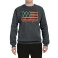 thumbnail image 2 of Wild Bobby, American Game Flag Baseball Bat Ball, Sports, Unisex Crewneck Graphic Sweatshirt, Charcoal, 2XL, 2 of 3