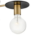 thumbnail image 2 of 83203LCB Lark Bobbie - 3 Light Semi-Flush Mount In Mid-Century Modern Style-4.5 Inches Tall and 20 Inches Wide, 2 of 17