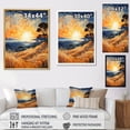 thumbnail image 4 of Designart "Beach Sunkissed Sands Painting III" Nautical & Beach Floater Framed Wall Art Print, 4 of 7