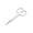 B, variant on Fmnung Stainless Steel Small Grooming Scissors, 3.5 Inch Eyebrow Nose Beard Mustache Eyelash Trimming Shears, Curved and Straight Tip Set for Men Women, Portable Travel
