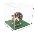 thumbnail image 2 of Versatile Deluxe Clear Acrylic Display Case - Small Square Box with Turf Bottom 9.75" x 9.75" x 9.75" (A007-TBC), 2 of 7