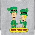 thumbnail image 3 of Beavis & Butthead - St Patricks Day - Men's Crew Neck Fleece Pullover, 3 of 5