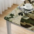 thumbnail image 5 of WYYP Deer Head Camouflage Floral Pattern Square Tablecloth 100% Polyester Fiber 36*36, 5 of 8