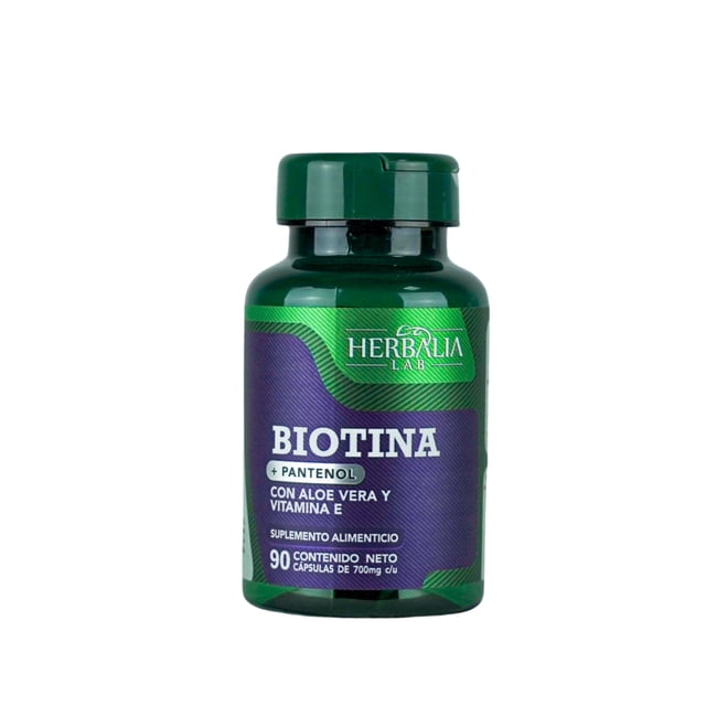 Vitaminas Hair Boost Herbalia Lab Biotina Pantenol Aloe Vera Vitamina E 90 Cápsulas
