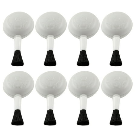 Image of 8 PCS Compressed Air Duster Keyboard Lense Cleaners Blower Brush Cleaning Brush Watch White Abs