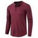 thumbnail image 1 of pstuiky hombres de manga larga, Camisa informal de manga larga con cuello alto y botones de invierno para hombre Tops casuales para hombres l, 1 of 3