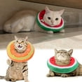 thumbnail image 5 of Adjustable Cat Recovery Donut Collar, Soft Fruit Shaped Cone for Cats After Surgery, Under 7 lbs, 2pcs, 5 of 6