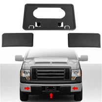 LABLT Front Bumper Guards Pads License Plate Frame Bracket Replacement for 2009-2014 Ford F-150 9L3Z17E810B 9L3Z17A385A