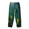 thumbnail image 5 of Goofa Jelly Fish Printed Soft Pajama Pants for Women, Wide Leg Comfy Casual Lounge Yoga Pants-, 5 of 9