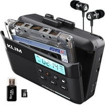 KLIM K7 Portable Cassette Tape Player   MP3 Converter   Built-in Microphone & Speaker   Rechargeable Battery   Earphones   16GB SD Card