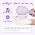 thumbnail image 6 of Electric Back Scrubber for Shower Body Brush, Waterproof Shower Body Scrubber for Cleansing, Massaging, Rechargeable Bath Brush for Kids & Adults with 2 Heads & 3 Speed Modes, Taro Purple, 6 of 9