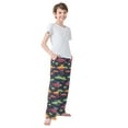thumbnail image 4 of FORMRS Kids Pajama Pants with Pockets Size 6-8Y Boys Lounge Sleep Bottoms, Colorful Space Cat, 4 of 8