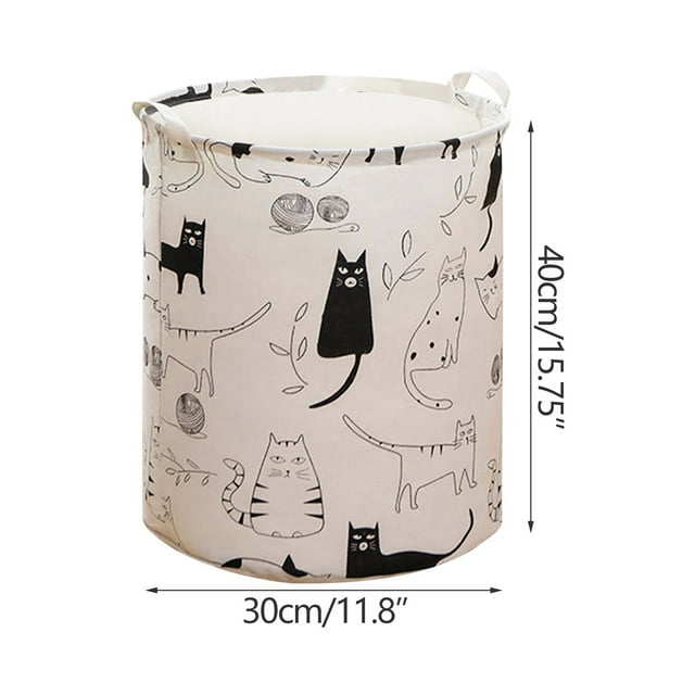 Sac de Rangement Pliable Imprimé Mode pour Jouets et Vêtements Panier à Linge