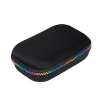 ZIPIT Black & Rainbow Pencil Box | Aesthetic Pencil Case | Large Capacity Pencil Pouch
