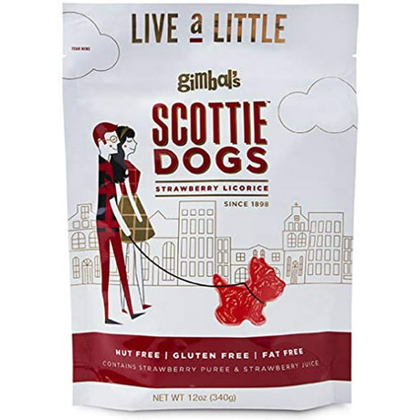 Gimbal's Red Licorice Scottie Dogs, 6oz.
