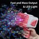 thumbnail image 2 of Máquina de pistola de burbujas Bazooka con luz para verano-Rocket Boom Bubble Blower-Big Rocket Launcher Bubble Maker-Toddler Juguetes al aire libre para niños de 4 a 8 años, 2 of 4