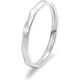 thumbnail image 3 of Anillos minimalistas para mujer, alianza de boda multifacética de acero inoxidable, anillos lisos de alto pulido para niñas, plata, oro rosa, talla 4-10, 3 of 4