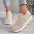 thumbnail image 2 of Slip on Socks Walking Shoes for Women 2025 Spring Comfortable Platform Nursing Tennis Fashion Sneakers, 2 of 8