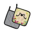 thumbnail image 2 of Easter Eggs Pekingnese Cream Pair of Pot Holders, 2 of 3