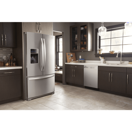 Whirlpool - 26.8 Cu. Ft. French Door Refrigerator - Stainless Steel