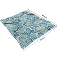 thumbnail image 2 of Blue Pioneer Flower Blanket,Comfortable Soft Flannel Throw Blanket,All Season,Warm Lightweight Blankets for Sofa Bed Couch Living Room Chair,50"x60", 2 of 4
