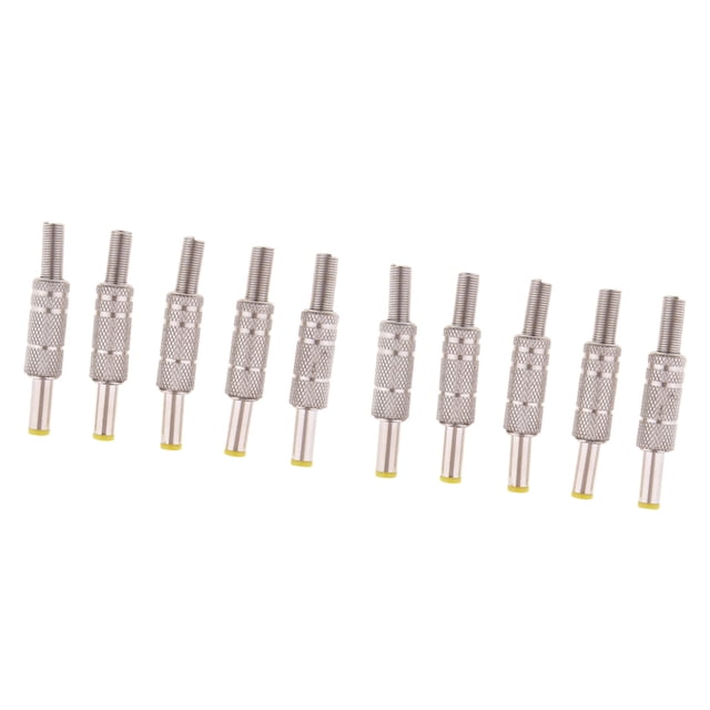 10 Piezas Conector De Enchufe Alimentación De CC 5.5x2.1mm Hugo Enchufe de alimentación de CC
