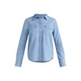 thumbnail image 3 of Free Assembly Women’s Western Denim Shirt, Sizes XS-XXXL, 3 of 5