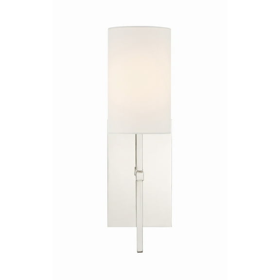 VER-241-PN Crystorama Lighting Veronica - One Light Wall Sconce-Polished Nickel Finish
