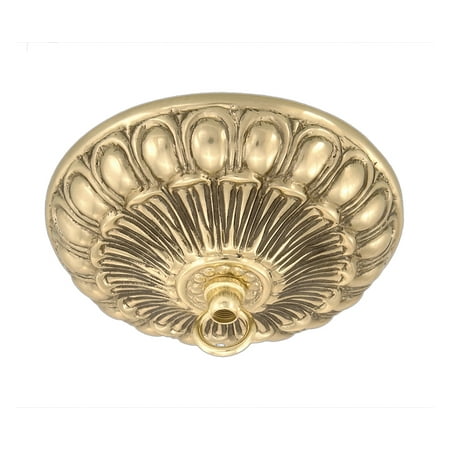 Cast Brass Canopy - B&P Lamp® Cast Brass Canopy W/Polished Brass Finish, 5 1/8